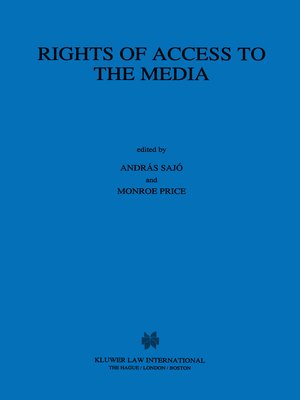 cover image of Rights of Access to the Media